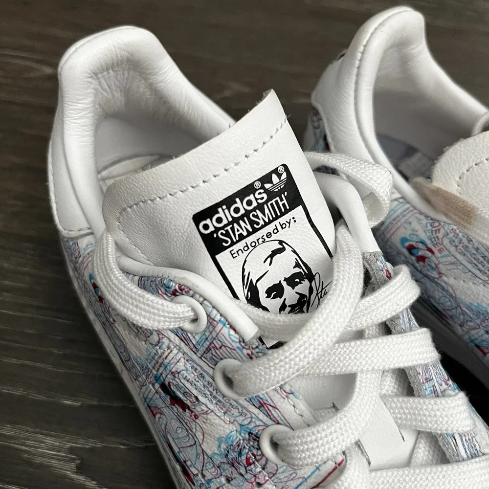 Adidas Stan Smith 3D Mickey Mouse Comic Strip‎ 2020 Shoes Size 5 sneakers Disney